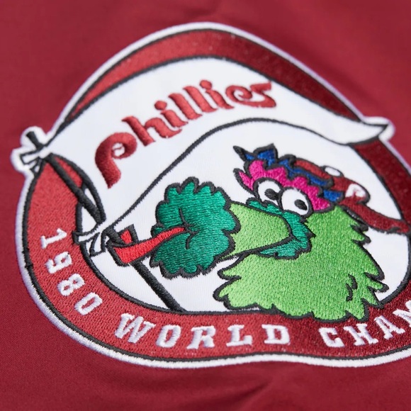 Men's Mike Schmidt Burgundy Philadelphia Phillies Legends Collection NWT - Picture 4 of 8